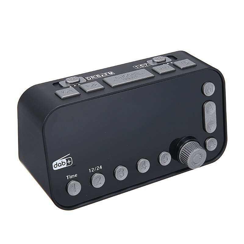 Digital DAB/FM Clock Radio Large Screen LED Radio Clock Alarm Clock Timer 12/24H Format Multifunctional Wake Up Clock Radio