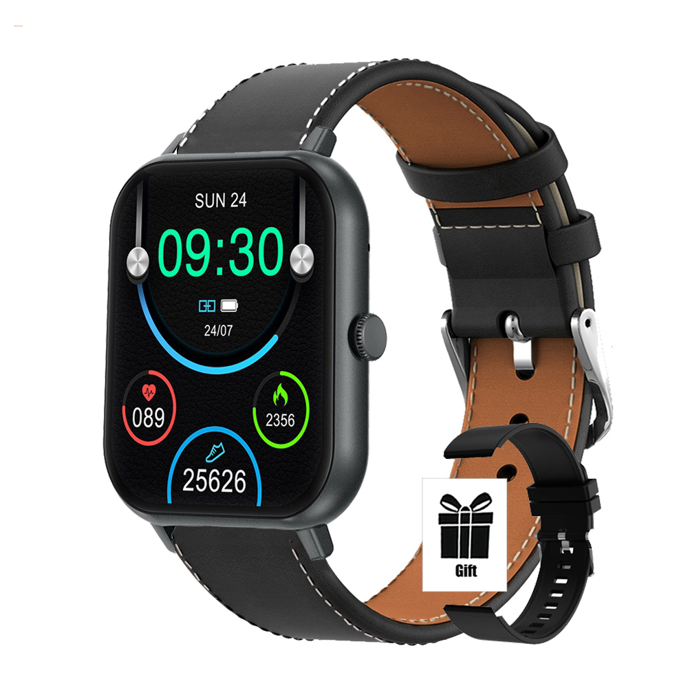 Nowe luksusowe smartwatchi mężczyźni pełny ekran połączenie Bluetooth prezent walentynkowy budzik niestandardowe zdjęcie zegarek śledzący zdrowie kobiety 2025: zielony