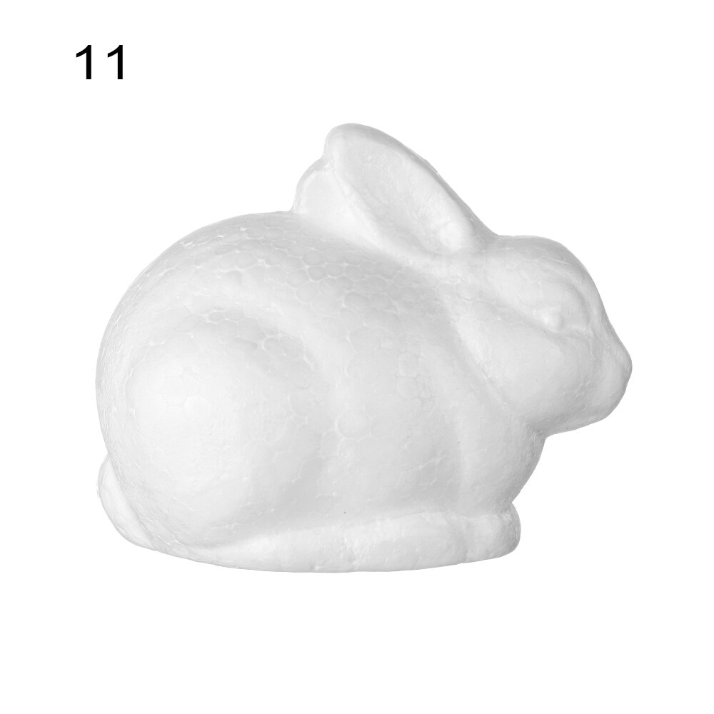 1pc witte schuimdiervormige modellen van piepschuim, kerstfeest, kinderspeelgoed, huisdecoratie, knutselen: 11