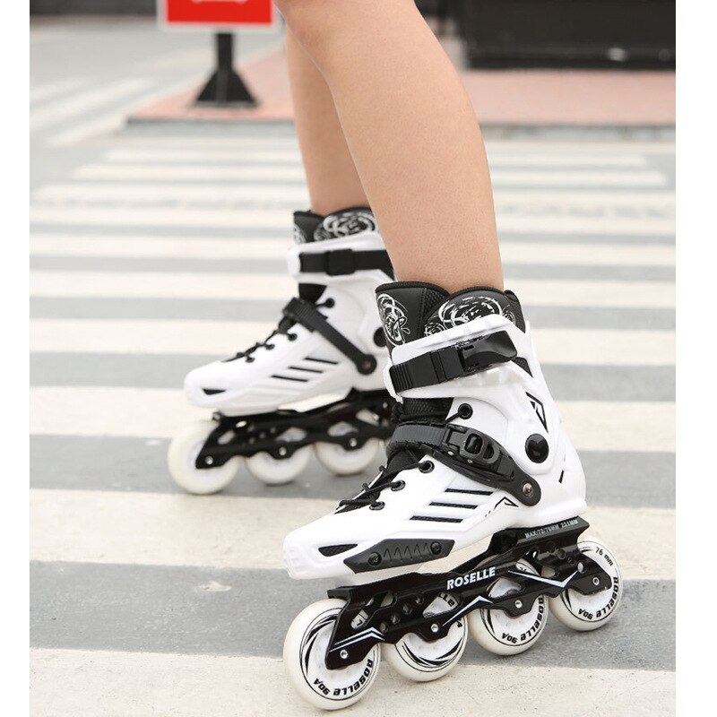 Neue inline rollschuhe männer und frauen erwachsene vier-Rad rollschuhe anfänger rollschuhe Schlittschuh schuhe: Weiß / 37