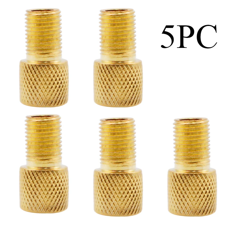 5/10 Pcs Bike Valve Adapter Presta To Schrader Tire Tube Transfer Valve Converter French Valve Adapter MTB Bicycle Accessories: Red