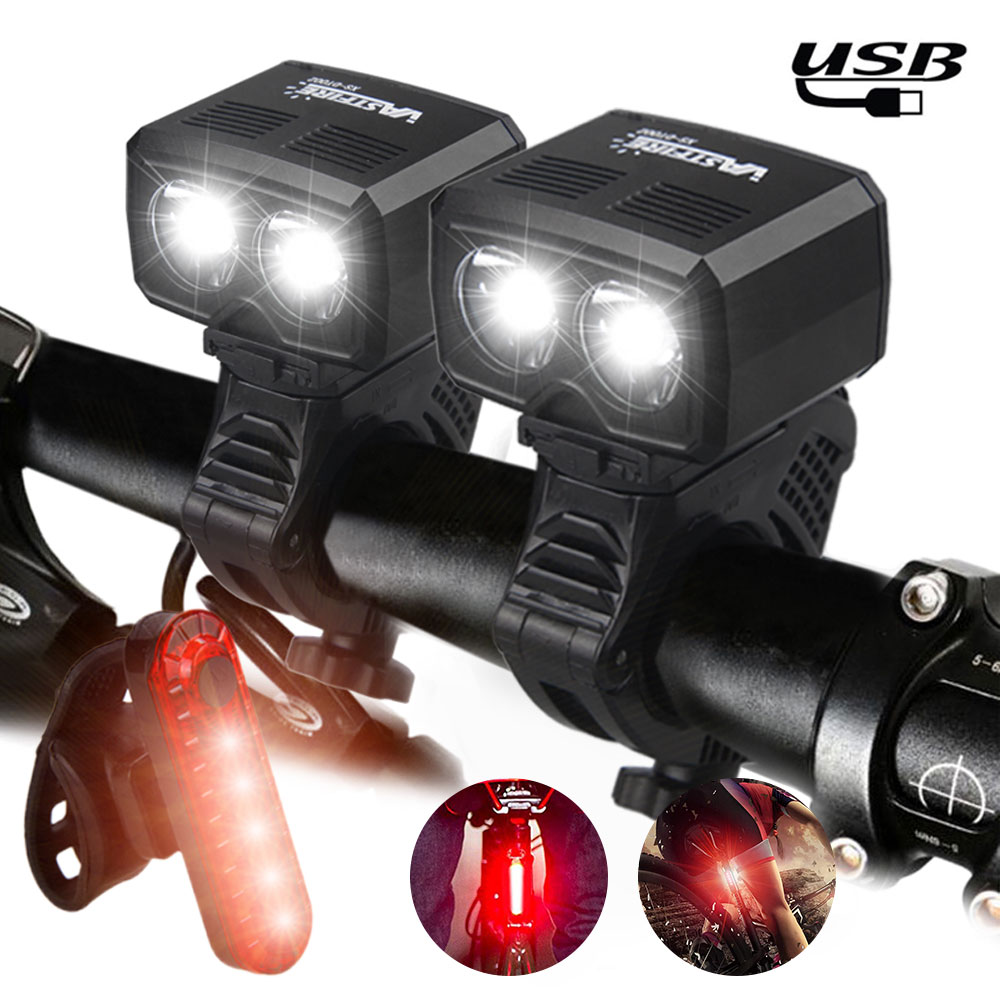 Waterdichte Usb Koplamp Fiets Lamp X Xm T Led Fi Grandado