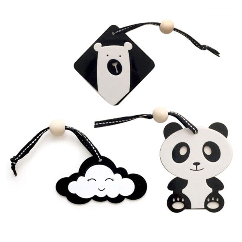 Baby Teether Toys 0-2 months Baby Play Gym Pendants Children Room Decorations Nordic Baby Fitness Rack Stroller Hanging Pendants: 3pcs-TJ319A