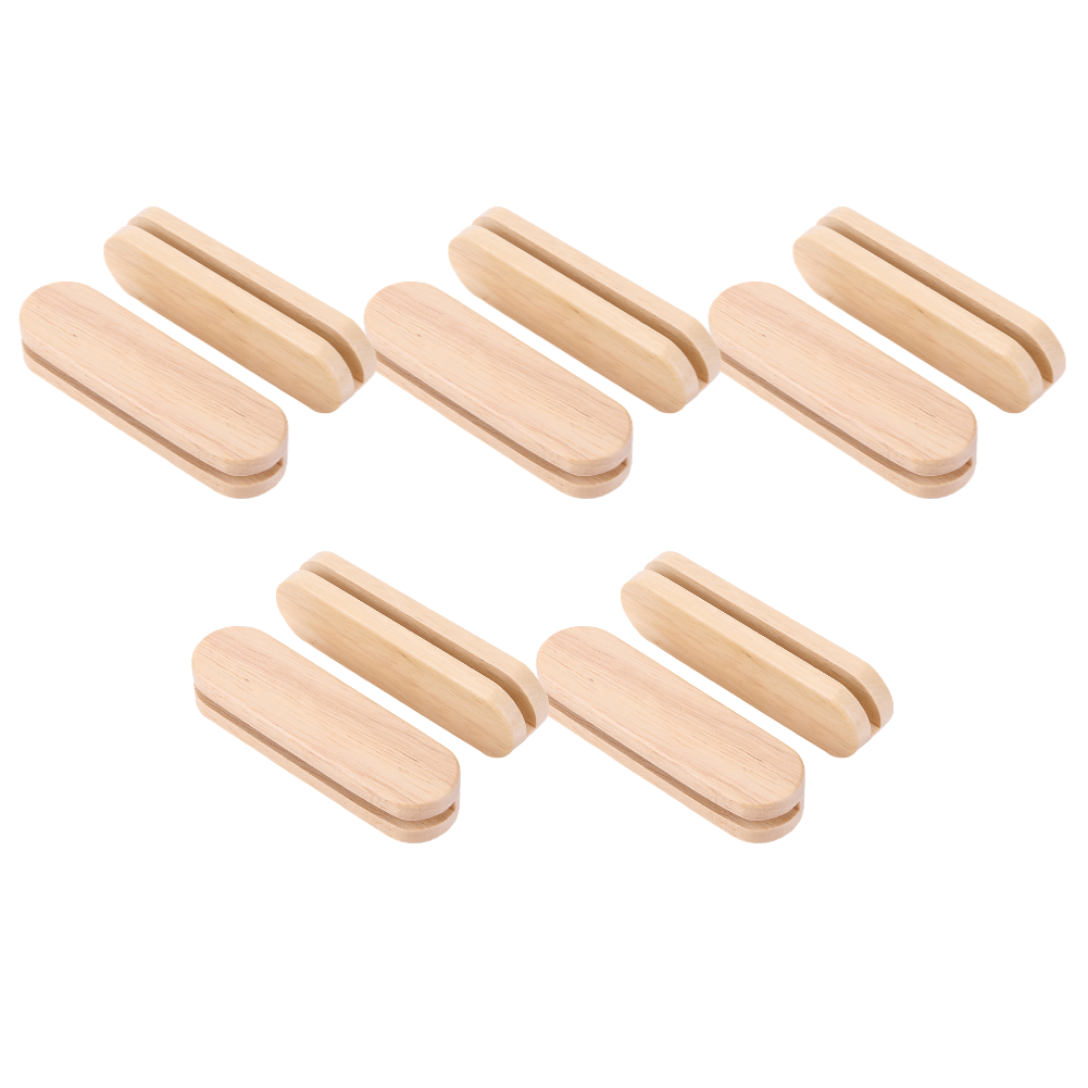2-20pc Massivholz Grill pfanne isolierter Griff hitze beständiger tragbarer Grill platten griff für Kochgeschirr Saucen pfanne Bratpfanne: Burgunderrot