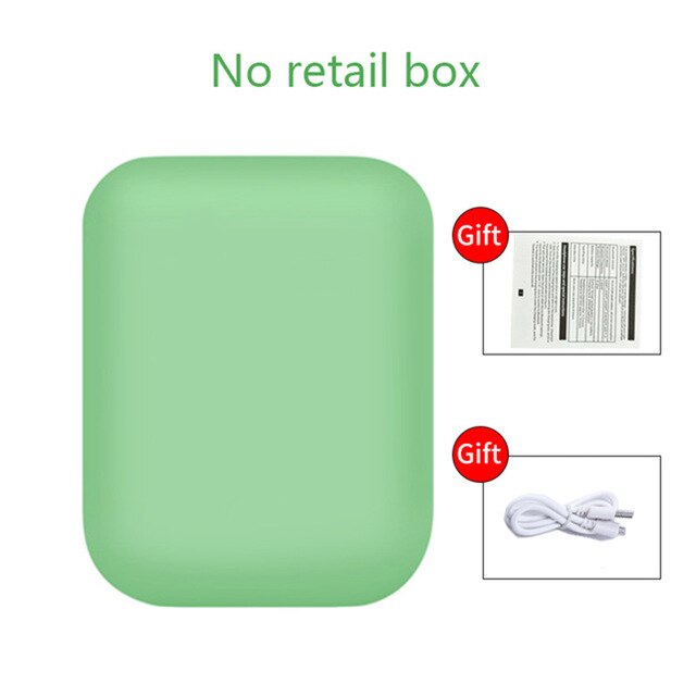 Original i12 TWS Bluetooth 5.0 Sport Earphone touch pop-up window HD Mic for iPhone Xiaomi Huawei Samsung Phone pk i9s i11 Tws: i12 green