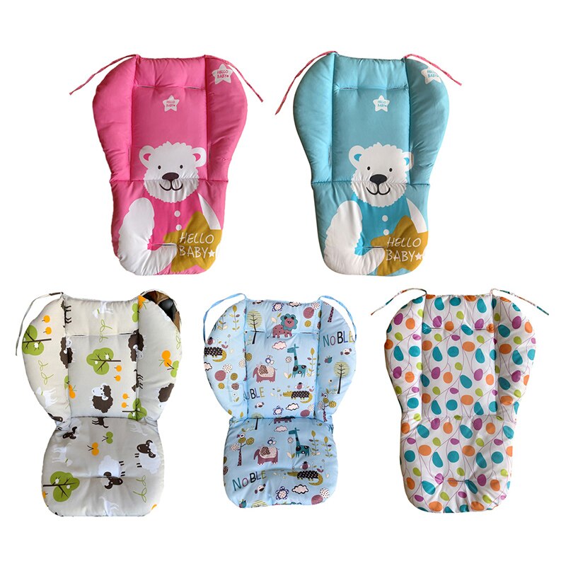 Universal Cartoon Floral Kinderwagen Sitzbezüge Weichen Dicken Pram Auto Sitzkissen Abdeckung Pads