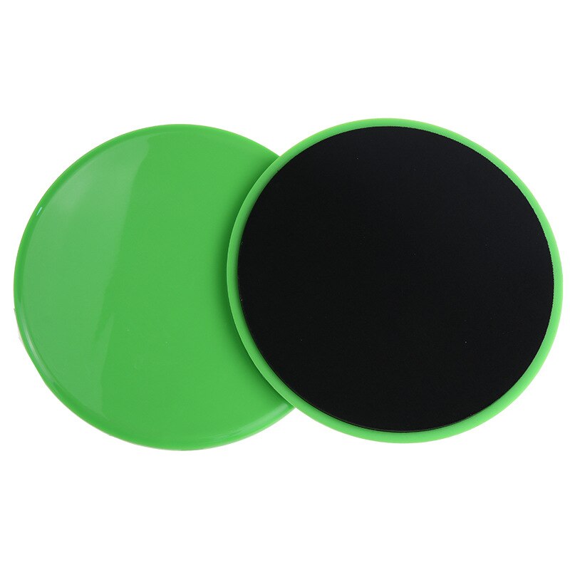 2 PCS Sliding Discs Fitness Exercise Slider Plate For Yoga Gym Abdominal Core Training Equipment Indoor Workout Sports: Green