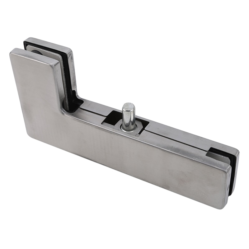 Stainless Steel Curved Clip Glass Door Clip Seven-word Fixed Door Clip Frameless Home Improvement Hardware Accessories