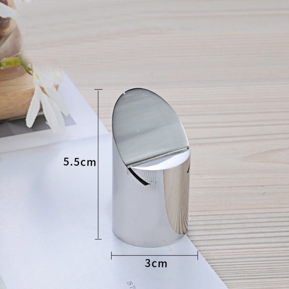 Display Stand Stainless Steel Card Holder Solid Funny Number Sign Holder Label Holder Menu Card: grey