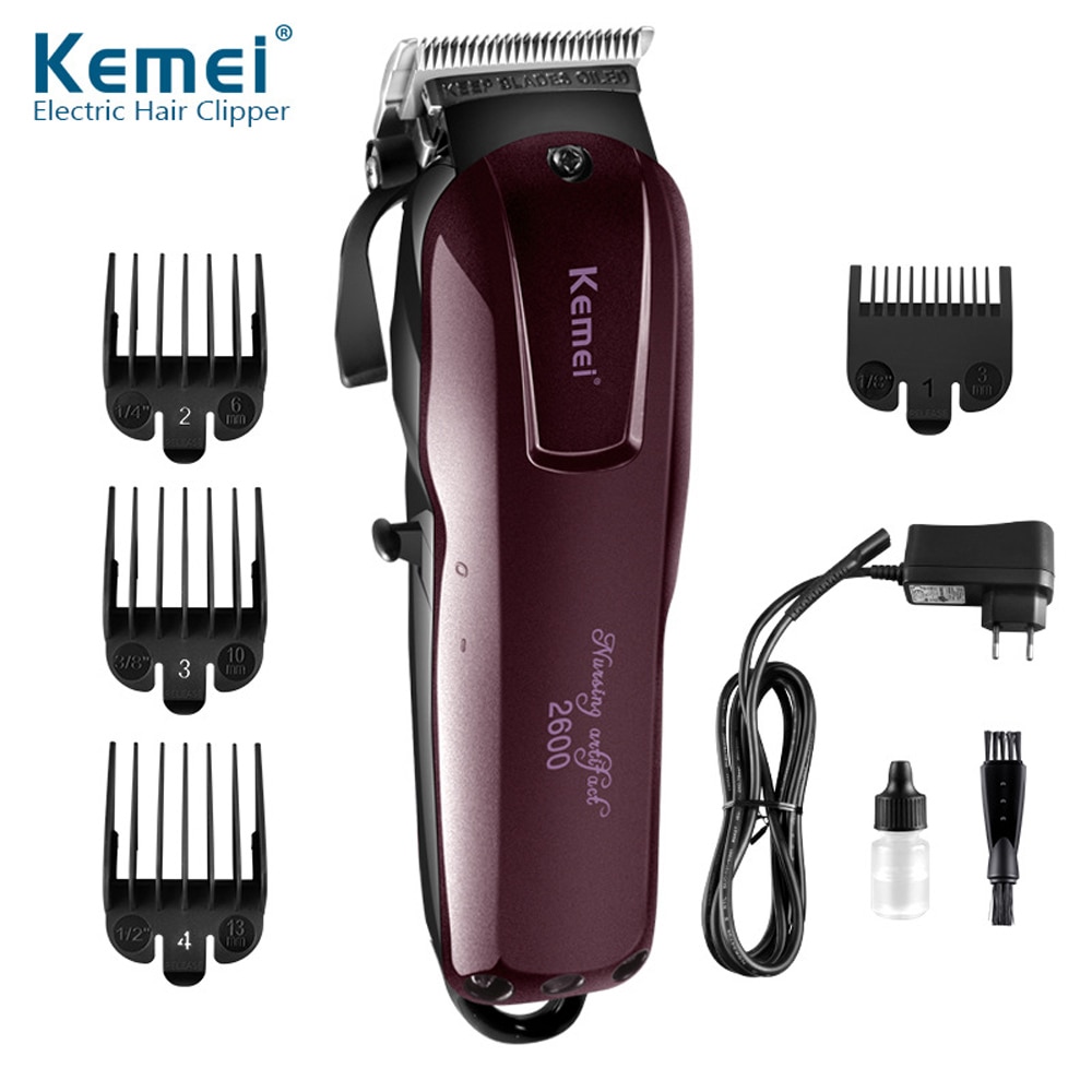 Kemei-Maquinilla de cortar el pelo , maquinilla eléctrica para cortar el pelo, potente máquina de afeitar el pelo, Afeitadora eléctrica, 100-240V