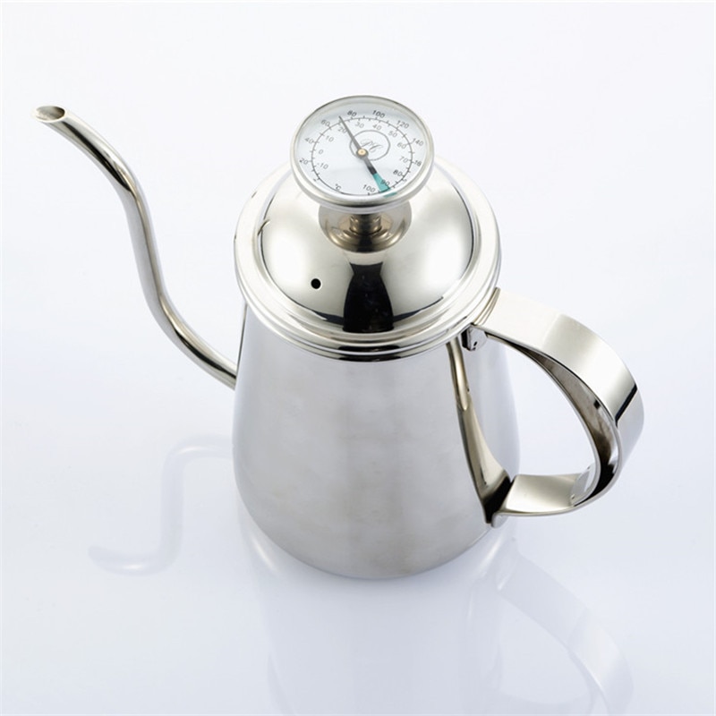 GUNOT Turkish Coffe Pot With lid Coffe Maker Stainless Steel Gooseneck Kettle Portable Matte Espresso Maker Tea Pot