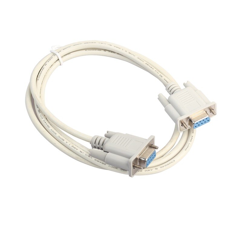 1PC 5ft F / F Serial RS232 Null Modem Cable Female to Female DB9 FTA Cross Connection 9 Pin Data COM Cable Converter PC Accessor