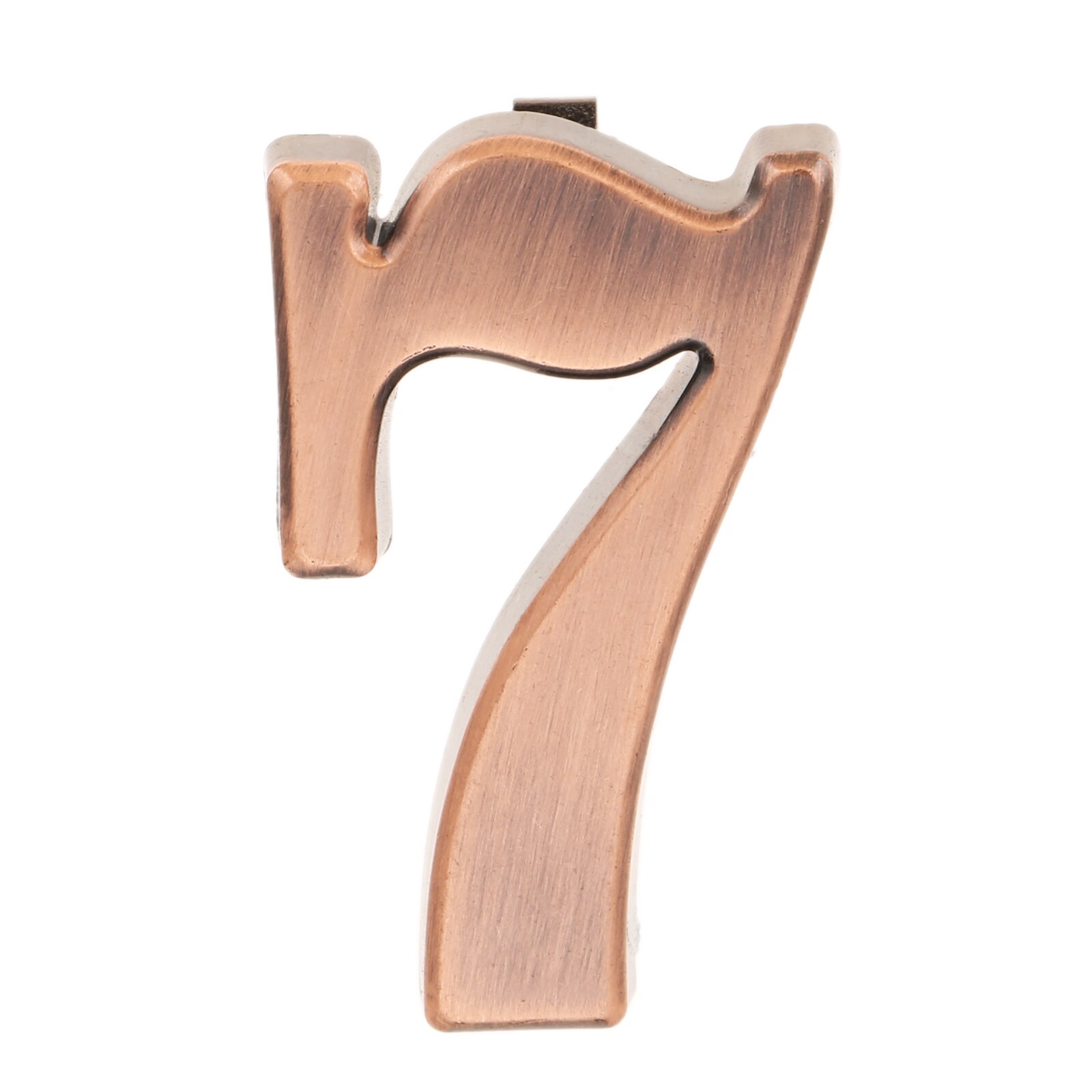 DRELD Old Antique Copper House Number Plastic Door Plate Custom Sign Door Number Sticker for Hotel Apartment Villa Door Plate: Silver