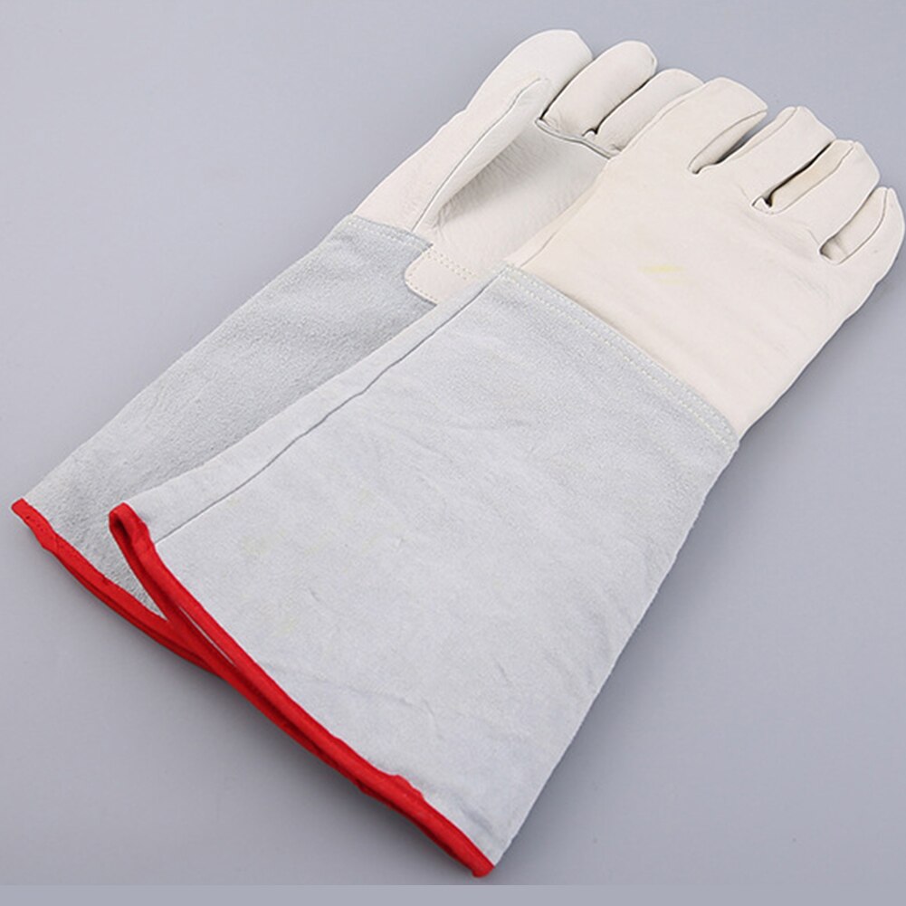 1 paire stockage au froid gnl azote liquide résistant aux basses températures imperméable à l'eau longue sécurité gants gelé protecteur anti-dérapant