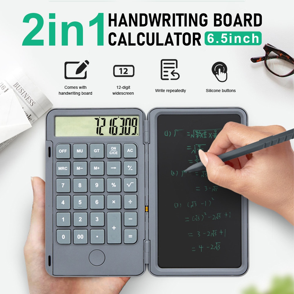 2 w 1 6.5 ''akumulator kalkulator pisanie tablet przenośny inteligentny LCD grafiki pisma Podkładka pokładzie rysunek tablet bez papieru