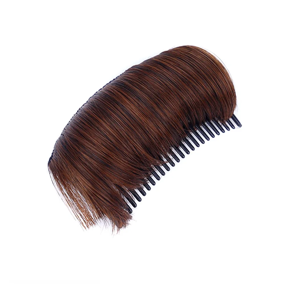 Invisible Fluffy Hair Pad Wig Cushion Comfortable High Temperature Fiber Insert Comb Fluffy Hair Clip Increase Hair Style Tools: DEEP BLUE