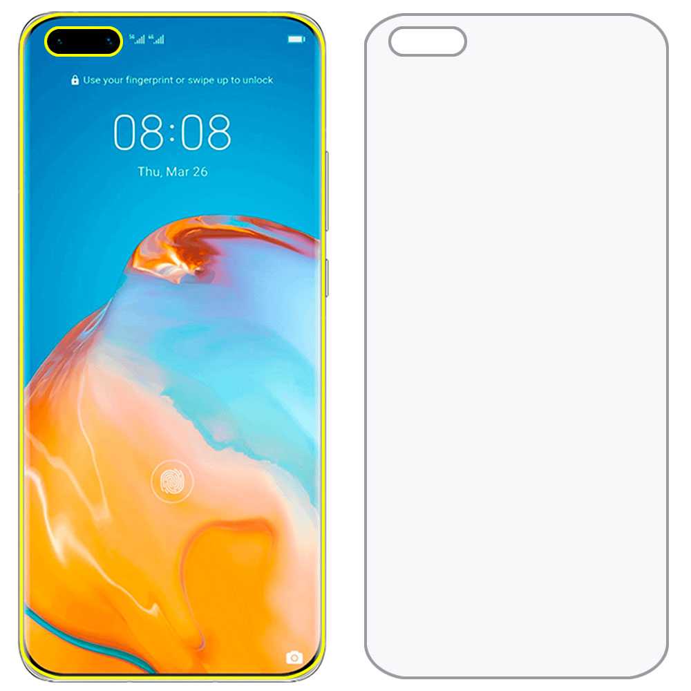 Screen Protector Hydrogel Flex Film Voor Huawei P40 Pro Volledige Cover Dekking Ultra Slim Tpu Beschermende Self Healing