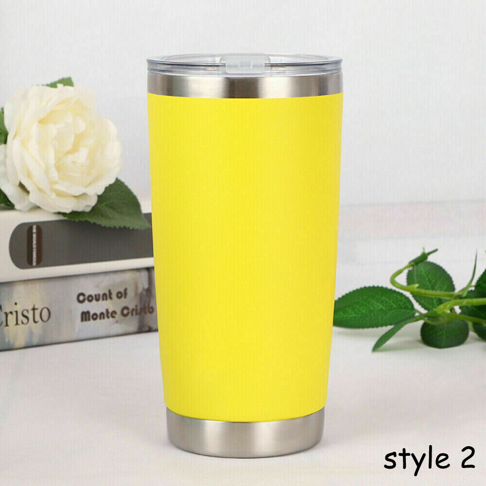 20oz Double Wall Insulation 304 stainless steel Tumbler Vacuum Portable Travel Mug Cup Coffee Shaker Bottles: Clear