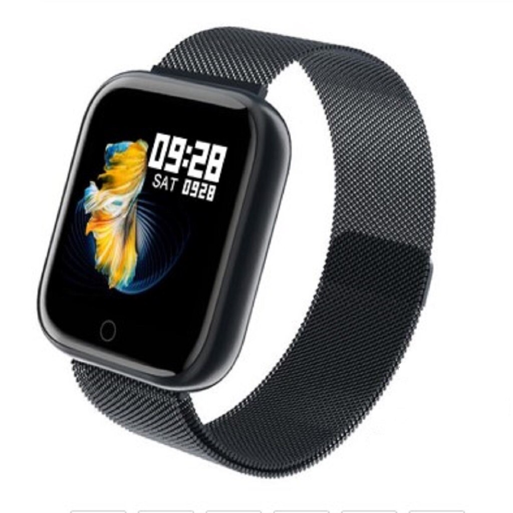 Unisex Waterproof Smart Watch Wrist Watch 33mm Smartwatch Sleep Monitoring: Black
