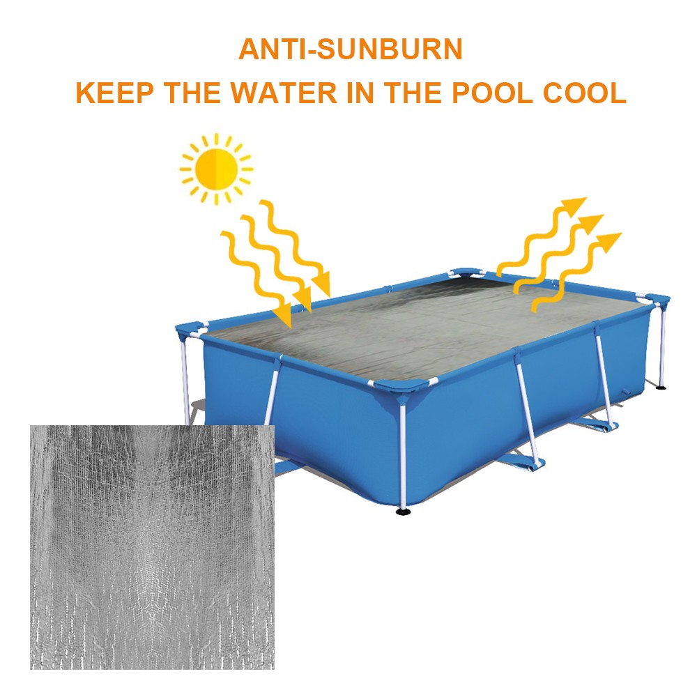 Rectangle/Round Swimming Pool Cover for Garden Outdoor Paddling Family Pools CD