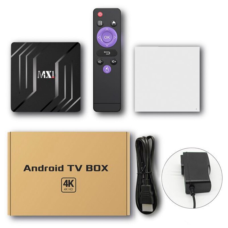 MX1 2.4G + 5GWiFi 4K HD TV BOX RK3228A 2 + 16G Network Player Android 9.0 Network Set-Top Box