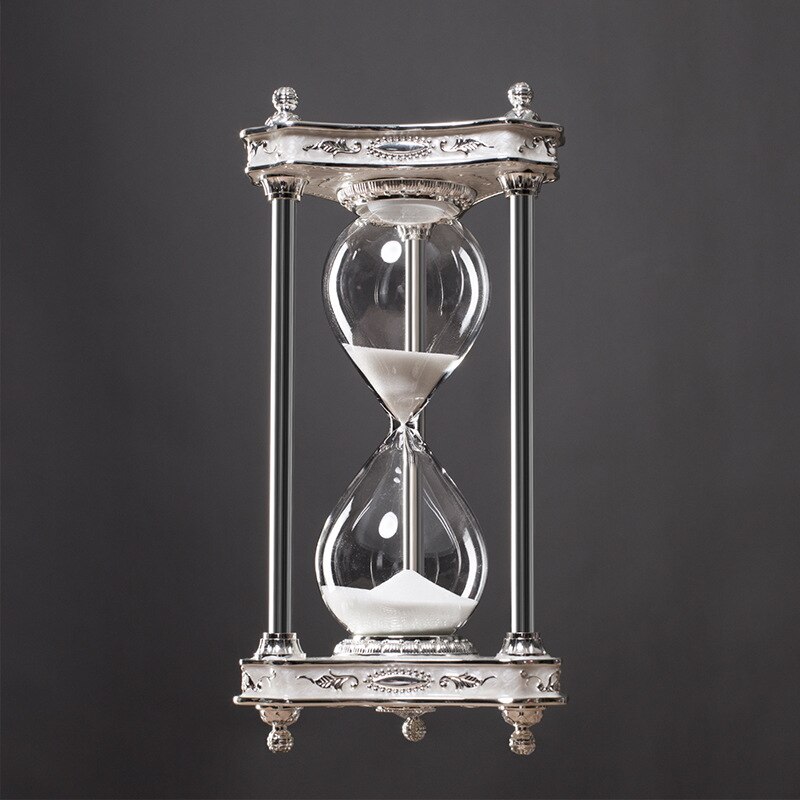 European Alloy Hourglass 30 Minutes Timer Home Decoration Metal Handicraft Decorations Hourglasses Sand
