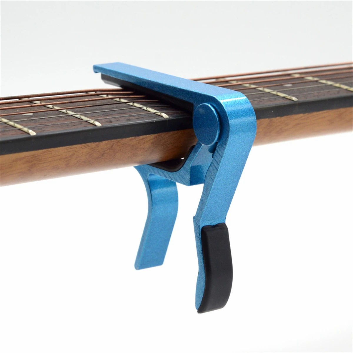 Accesorios de guitarra Capo de aleación de aluminio de , llave de abrazadera de cambio rápido, piezas de guitarra de ajuste de tono clásico acústico: Azul