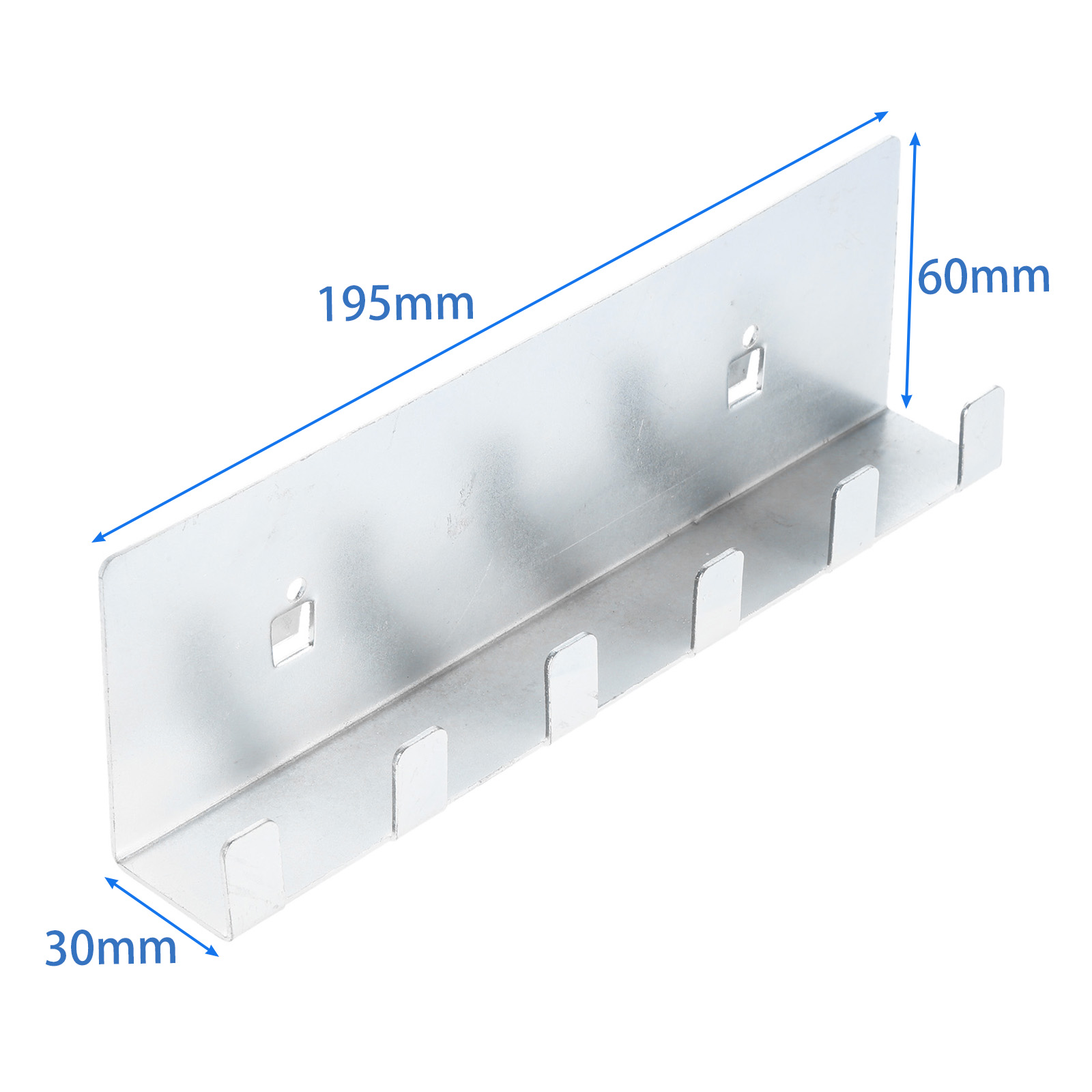 DRELD Strumento Gancio per appendere Espositore in metallo Negozio in metallo Buoni ganci per scaffali Strumento per piastra con foro quadrato Strumenti per la conservazione della cucina domestica