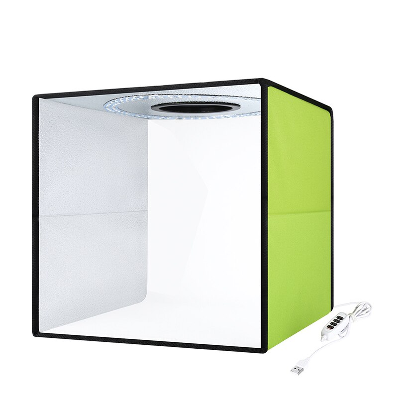 Studio shooting box lightbox mini foldbar foto studio box fotografering led 30cm lightbox studie skyde telt kit
