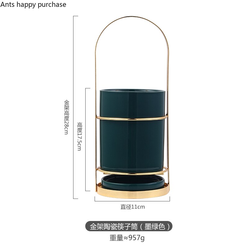 Ijzer Kunst Keramiek Eetstokje Houder Huis Keuken Benodigdheden Servies Opslag Tank Afvoer Rack Bestek Opbergdoos Keuken Organizer