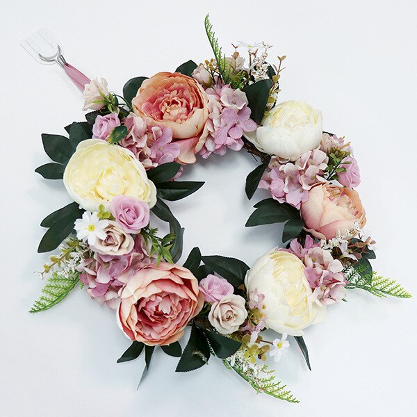 Pæoner kranse dør kunstig pæon blomst krans udendørs indendørs hjem indretning blomster bryllup silke kunstig daisy blomst