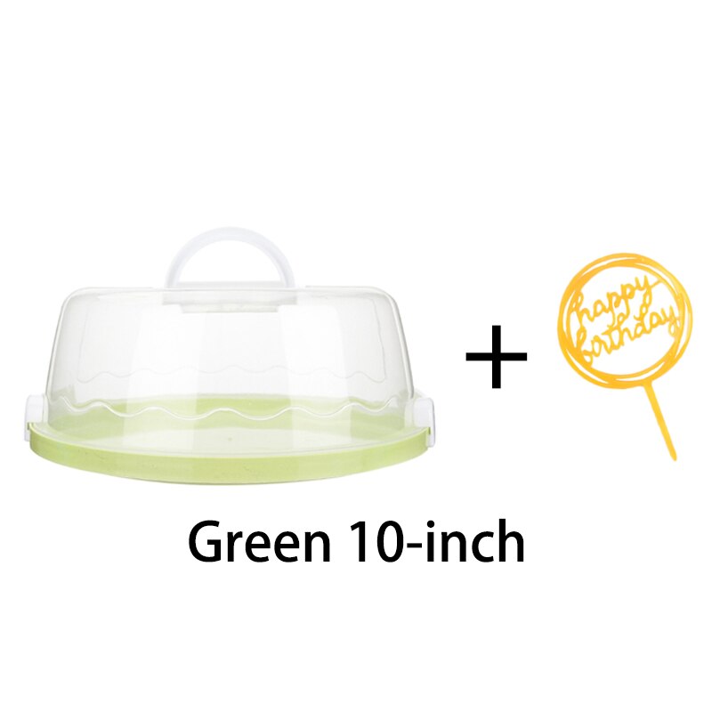 8 zoll/10 zoll tragbare kunststoff runde kuchen Container Nachtisch Container Kasten kuchen träger Server lagerung Kasten Tablett küche werkzeuge: 8 Zoll Violett Karte