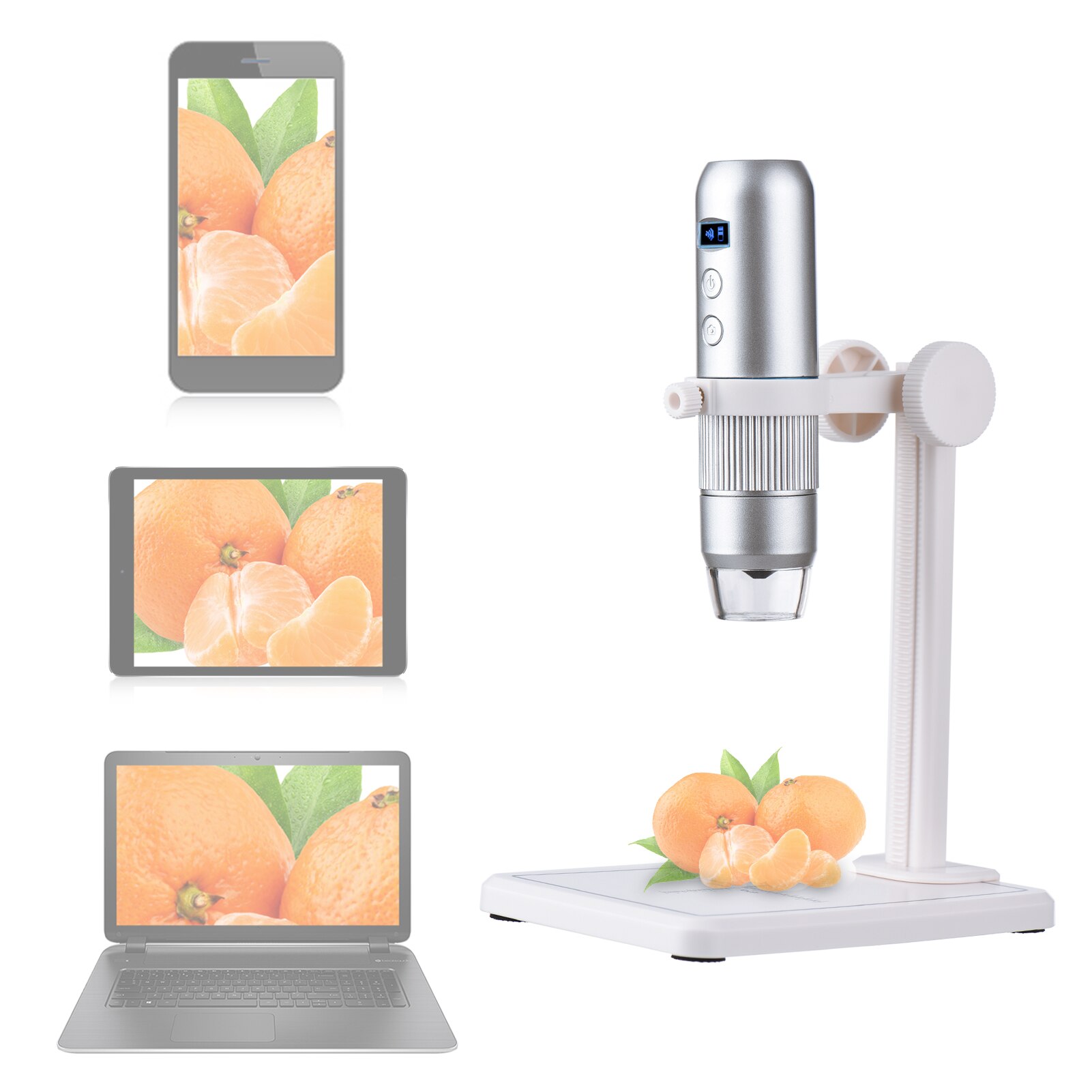 1000X Handheld Digital Electronic Microscope Portable Mini Magnifier for Phone Laptop Desktop Insect Skin Plant Observation