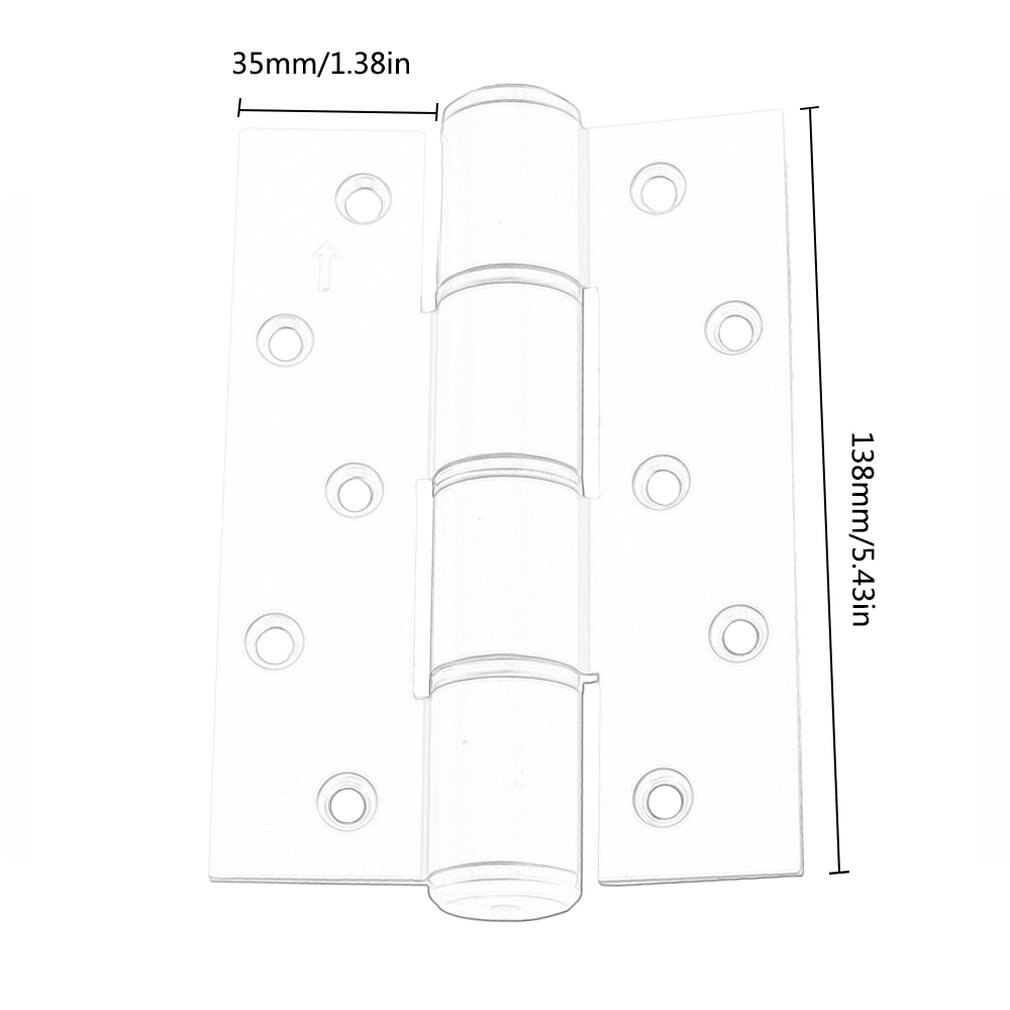 5Inch Stealth Deur Automatische Deur Dichter Scharnier Hydraulische Buffer Demping Lente Scharnierende Blind Deur Zelfsluitende Pagina Rechts open