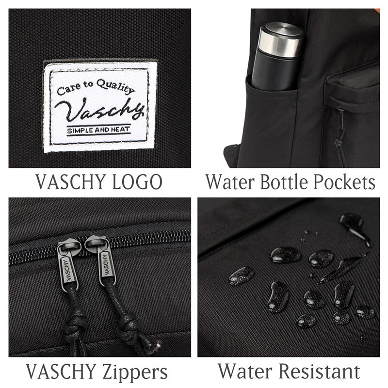 VASCHY hommes femmes sac à dos collège lycée sacs pour adolescent garçon filles voyage sacs à dos Mochila sacs à dos