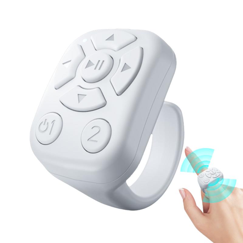 Auto Clicker Remote Control Page Turner Wireless Bluetooth Selfie Button Scrolling Ring Fingertip For Photos Videos E-Book