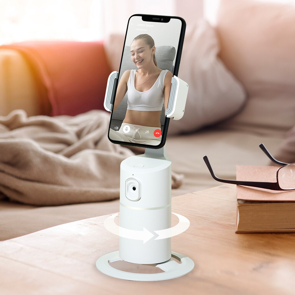 Intelligent Portable Selfie Bâton, 360 ° Rotation Auto Visage Suivi D'objet Caméra Support De Trépied Intelligente Prise de Téléphone Portable Support de Caméra