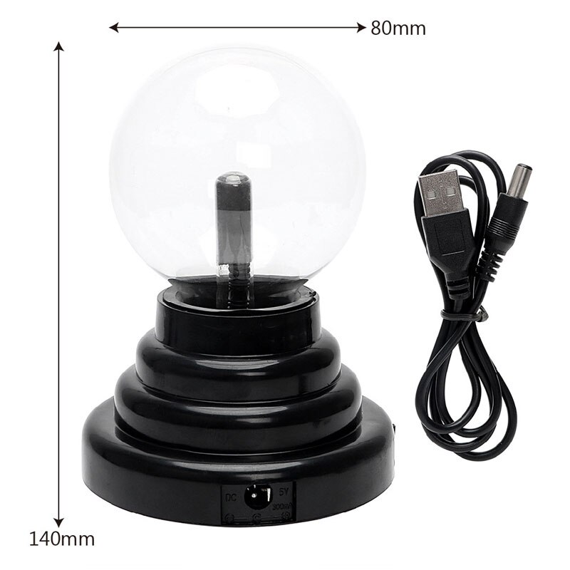 nouveauté boule de Plasma veilleuse magique tactile sensible Globe lampe tonnerre effet foudre lumière enfants Table décor