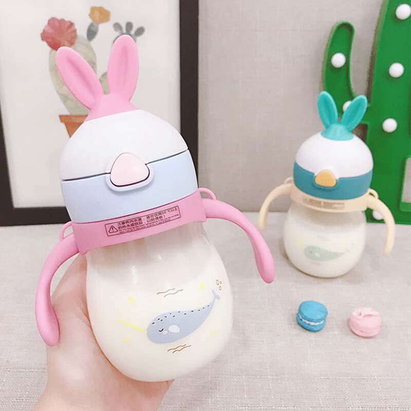 Botella de alimentación para bebés recién nacidos biberón de alimentación de 320ml 1 pieza de botella de leche de jugo de agua Tritan para bebé