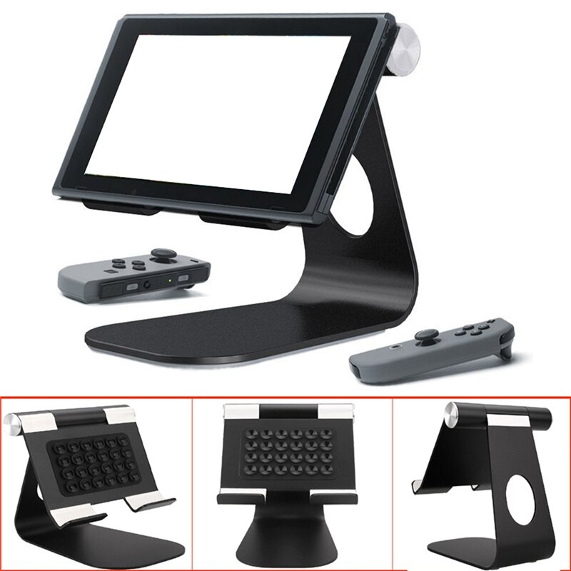 Aluminiumslegering justerbar holder stativ til nintendo switch spil chassis beslag legestand base holder til ns