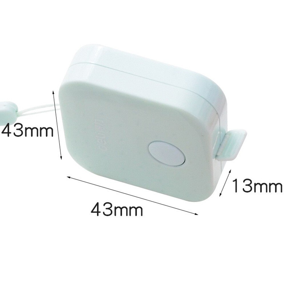 1 *Ruler Measuring Tape 43mm Stationery Office Imperial Retractable Automatic Sewing Measuring Tape Ruler Sent BY RANDOM