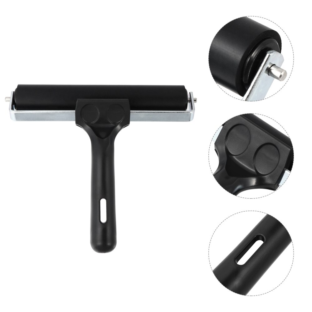 1Pc Brayer Soft Rubber DIY Crafting Oil Painting Ink Applicator Roller Stamping Brayer