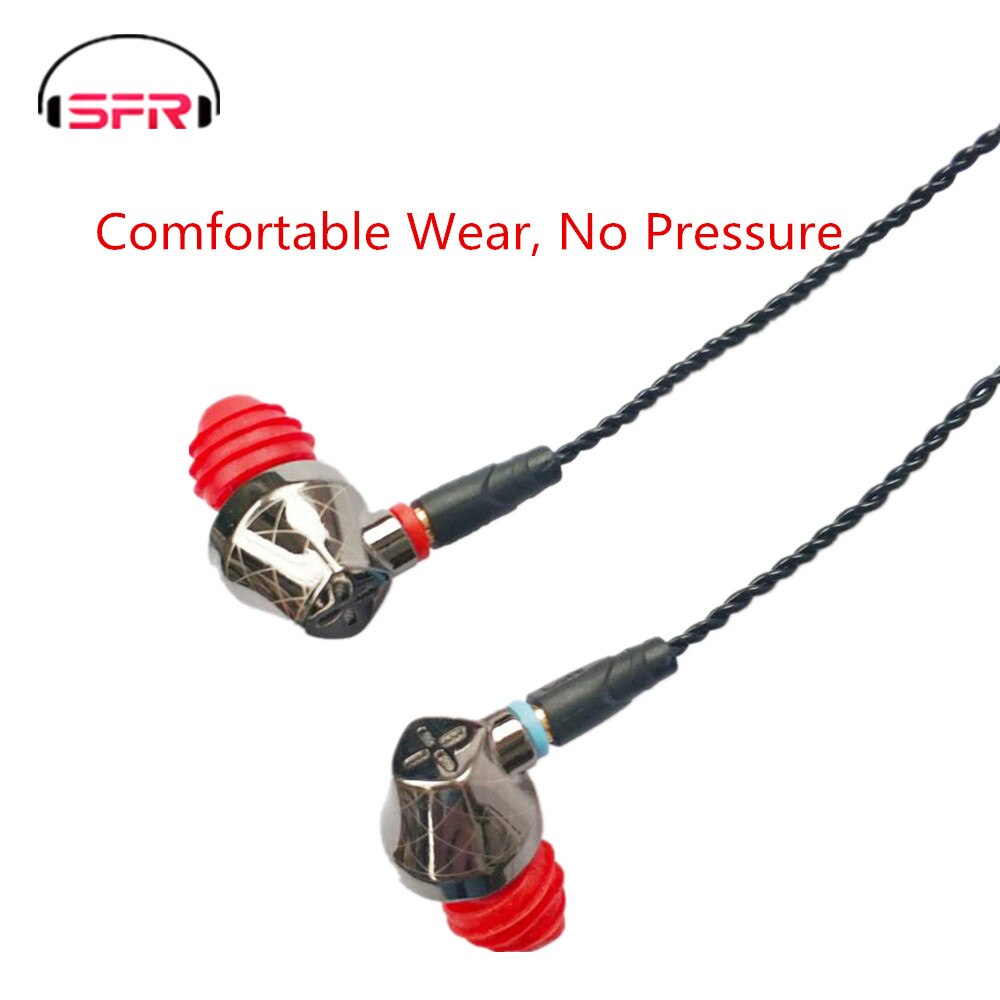 SENFER-auriculares internos híbridos HIFI DT6 1DD + 1BA, para DJ, correr, deportes, cables desmontables MMCX, V30, A10, DT8, T2, V80, C10, T3