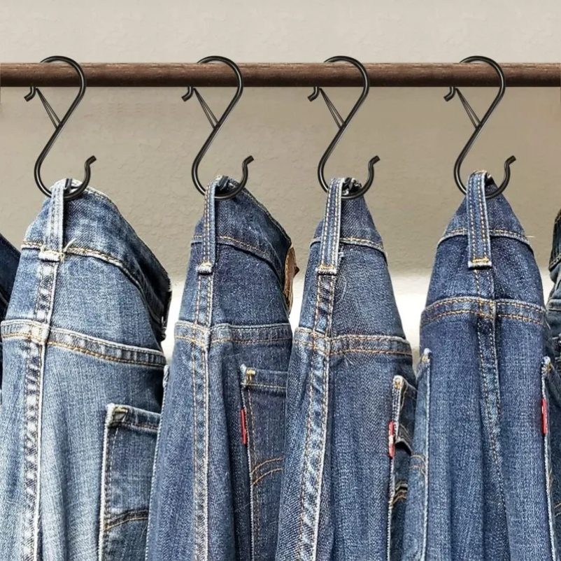 10 st krokar för att hänga upp köksredskap, krokar för garderobshängning, krokar för att hänga upp växter, kläder, köksredskap