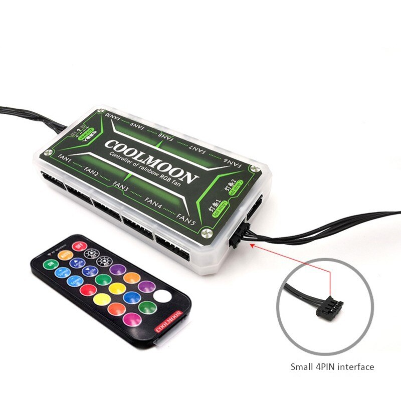 COOLMOON Power Warehouse-Tira de luces LED RGB que cambia de Color, ie para soporte, chasis de Juegos de ordenador, bricolaje