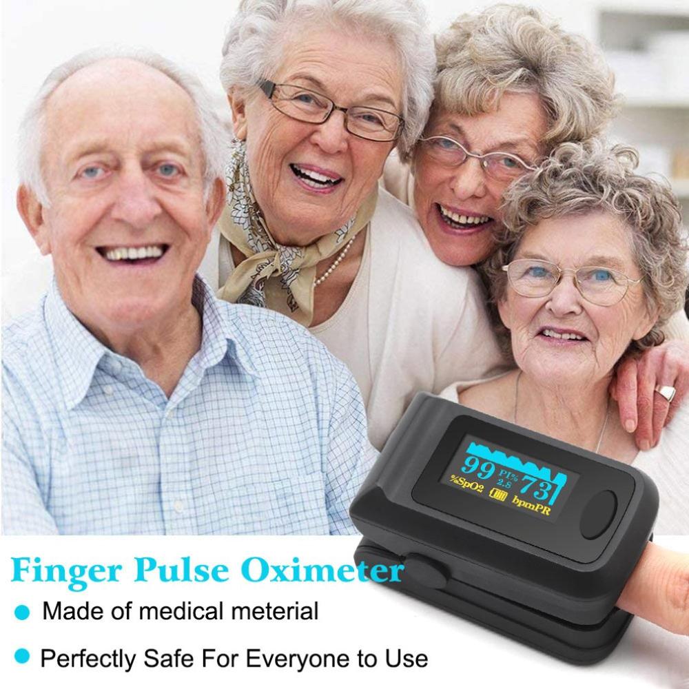 1 Pcs Finger Clip Oximeter Finger Pulse Heartbeat Pulse Blood Oxygen Saturation Detector Hd Display Screen