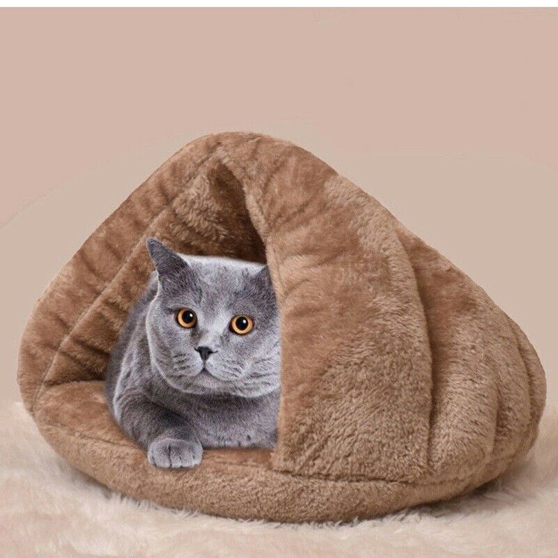 Niche d'intérieur coussin doux et confortable | Animal domestique, chien chat grotte Igloo, panier de lit, chaton maison