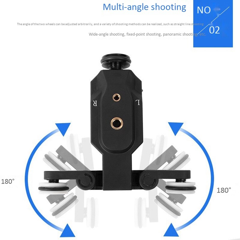 Voiture de caméra télécommandée pour reflex, caméra sans miroir, GOpro, voiture électrique intelligente de photographie vidéo de téléphone