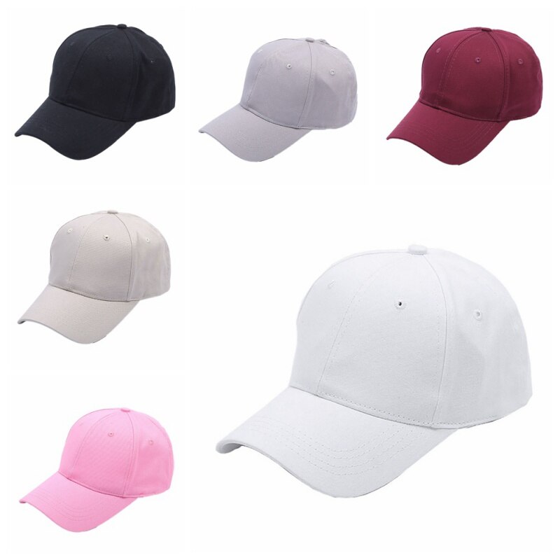 Ponytail Baseball Cap Golf Running Tennis Cap Women Men Solid Color Cotton Breathable Sunshade Sun Hat Sportswear Accessory