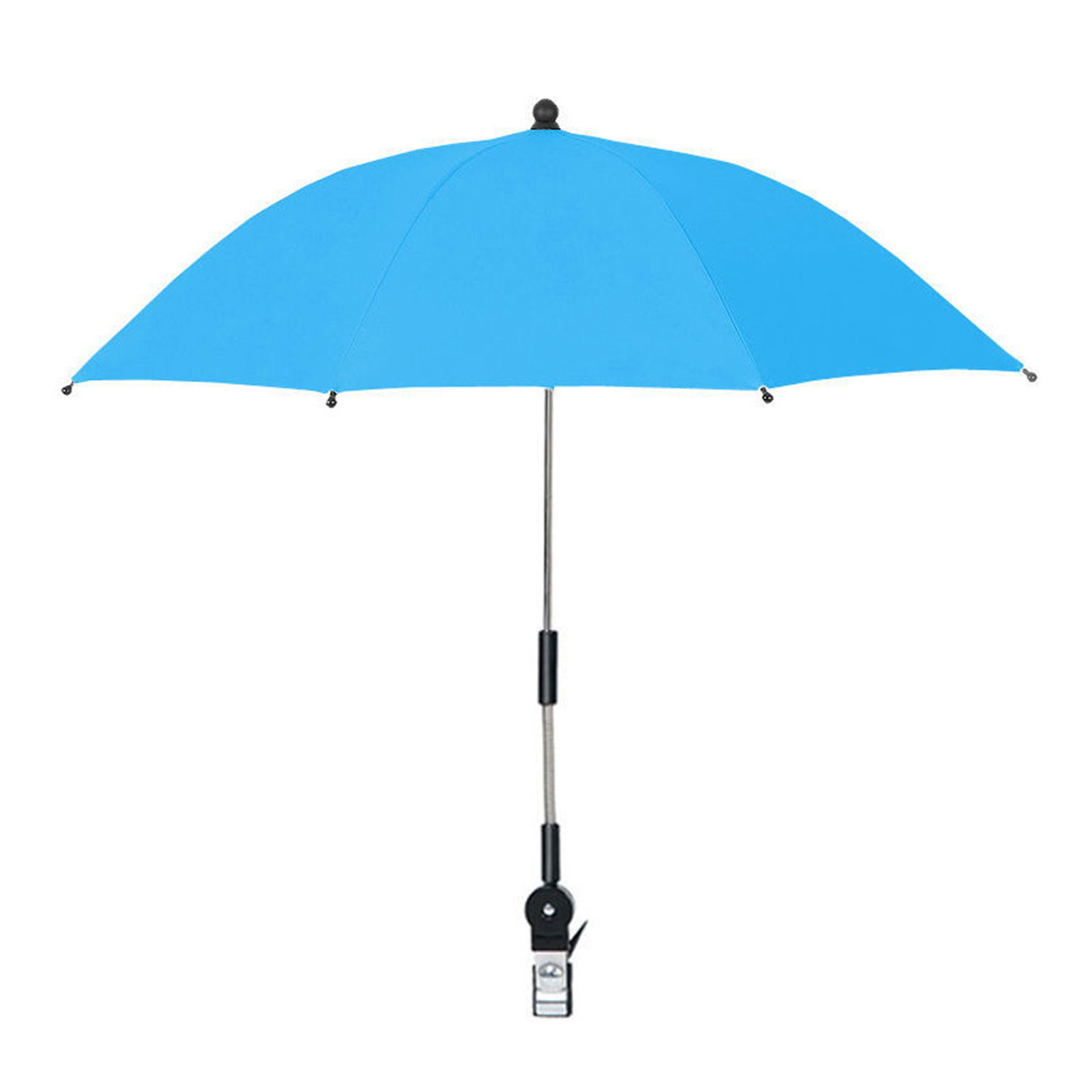 Regenschirme Kinderwagen Zubehör Sonnenschutz UV-Schutz Regenschutz mit Klemme 3 Farbe vergrößerten Clip zur Stärkung des draussen-Produkts: Blau